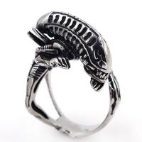 Titanium Steel Finger Ring, polished, different size for choice & for man & blacken, original color, 15x25mm, Sold By PC