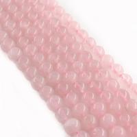 Dyed Marble Beads, Round, polished, different size for choice, pink, Sold Per Approx 15 Inch Strand
