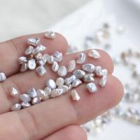 Perles nacres baroques de culture d'eau douce , perle d'eau douce cultivée, DIY, 3-4mm, Vendu par PC