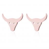 Stainless Steel Stud Earrings 304 Stainless Steel Animal Vacuum Ion Plating fashion jewelry & for woman Sold By Pair