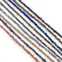 Gemstone Chips, plated, DIY, more colors for choice, 4mm, Sold Per Approx 38 cm Strand