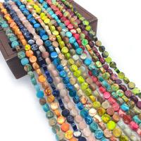 Gemstone Jewelry Beads, Impression Jasper, Flat Round, DIY, more colors for choice, 6x3mm, Sold Per Approx 38 cm Strand
