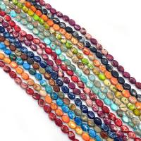 Gemstone Jewelry Beads Impression Jasper Oval DIY Approx Sold By Strand