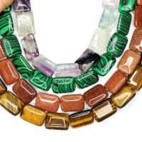 Gemstone Jewelry Beads, Natural Stone, Rectangle, DIY, more colors for choice, 13x18x6mm, Sold Per Approx 38 cm Strand