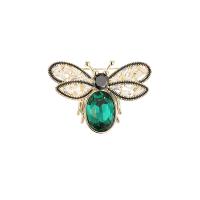 Cubic Zirconia Brooch Brass Bee 14K gold-filled fashion jewelry & Unisex & micro pave cubic zirconia nickel lead & cadmium free Sold By PC