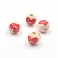 Wood Beads, DIY, 16mm, Hole:Approx 4mm, Sold By PC