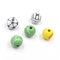 Perles en bois, DIY & styles différents pour le choix, 16x16mm, Trou:Environ 4mm, Vendu par PC