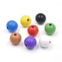 Drvene perle, Drvo, možete DIY, više boja za izbor, 16x16mm, Rupa:Približno 4mm, Prodano By PC