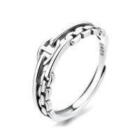 Sterling Silver Nakit Finger Ring, 925 Sterling Silver, uglađen, Podesiva & za žene, Prodano By PC