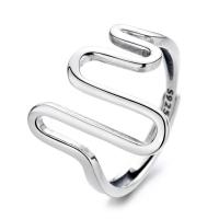 Sterling Silver Jewelry Finger Ring, 925 sterline d'argento, lucido, Regolabile & stili diversi per la scelta & per la donna, Venduto da PC