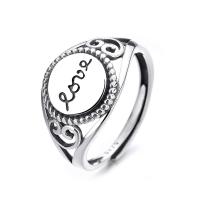 Solidny srebrny pierścień, 925 Srebro, obyty, Regulowane & dla kobiety, sprzedane przez PC