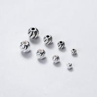 925 Sterling Silver Spacer Bead Pumpkin DIY Sold By PC