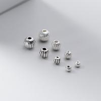 925 Sterling Silver Spacer Bead Pumpkin DIY Sold By PC