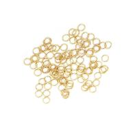 Messing geöffnete Sprung -Ring-, Kreisring, 18K vergoldet, DIY & verschiedene Größen vorhanden, 100PCs/Tasche, verkauft von Tasche
