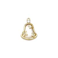 Natural White Shell Pendler, Messing, med White Shell, 18K forgyldt, Micro Pave cubic zirconia, 10.50x14.50mm, Solgt af PC