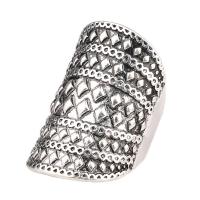 Tibetan Style Finger Ring, plated, fashion jewelry & different size for choice & for woman, more colors for choice, nickel, lead & cadmium free, 33mm, Sold By PC