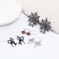 Zinc Alloy Drop Earring, Halloween Jewelry Gift & verschillende stijlen voor de keuze & voor vrouw, nikkel, lood en cadmium vrij, Verkocht door pair