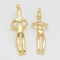 Brass Jewelry Pendants, real gold plated, DIY, nickel, lead & cadmium free, 9x26mm, Sold By PC