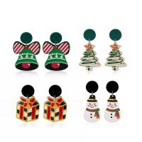 Christmas Earrings Acrylic Christmas Design & for woman Sold By Pair