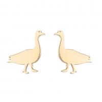 Stainless Steel Stud Earrings 304 Stainless Steel Duck Vacuum Ion Plating fashion jewelry & for woman Sold By Pair