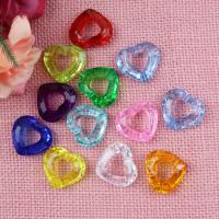 Acrylic Pendants, Heart, DIY & different size for choice & hollow, more colors for choice, Sold By Bag