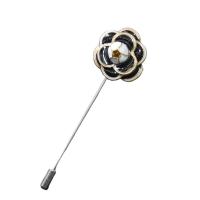 Enamel Brooch Zinc Alloy Flower plated for woman nickel lead & cadmium free 80mm Sold By PC