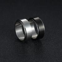 Titanium Steel Finger Ring, polished, fashion jewelry & different size for choice & for man, more colors for choice, 8x2mm, Sold By PC