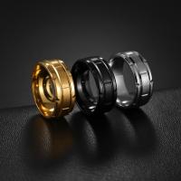 Partículas de aço anel, joias de moda & tamanho diferente para a escolha & para o homem, Mais cores pare escolha, 8x2mm, vendido por PC