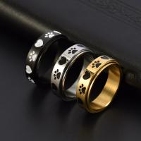 Палец кольцо из нержавеющей стали, Нержавеющая сталь 304, полированный, ювелирные изделия моды & Женский, Много цветов для выбора, 6mm, продается PC