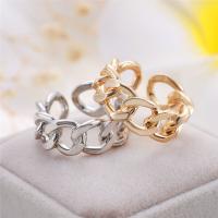 Zinc Alloy Cuff Finger Ring plated fashion jewelry & for woman nickel lead & cadmium free Sold By PC