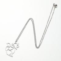 Titanstahl Halskette, Fuchs, Modeschmuck & verschiedene Stile für Wahl & für Frau & hohl, keine, Länge:45 cm, verkauft von PC