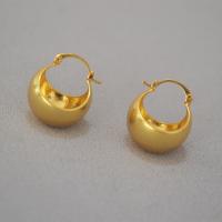 Brass Leverback Earring, 18K gold plated, fashion jewelry & for woman, more colors for choice, 20mm, Sold By Pair