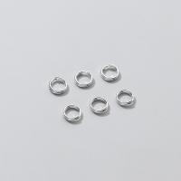 925 Sterling Silver Nascadh Ring, DIY, airgid, 5mm, 0.6mm, Díolta De réir PC