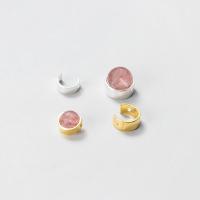 925 Ezüst Krimpelő gyöngy Cover, galvanizált, DIY & különböző méretű a választás, több színt a választás, Által értékesített PC