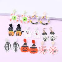Acrylic Jewelry Earring, Halloween Design & fashion jewelry & different styles for choice & for woman, Sold By Pair