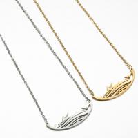 Stainless Steel Jewelry Necklace, 304 Stainless Steel, Vacuum Ion Plating, fashion jewelry & for woman, more colors for choice, 35x10mm, Length:45 cm, Sold By PC