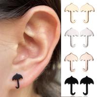 Stainless Steel Stud Earrings 304 Stainless Steel Umbrella Vacuum Ion Plating fashion jewelry & for woman Sold By Pair