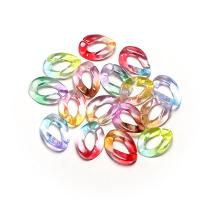 Ακρυλικό Η σύνδεση Ring, DIY, περισσότερα χρώματα για την επιλογή, 17x23mm, Περίπου 100PCs/τσάντα, Sold Με τσάντα