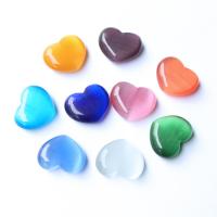 Cats Eye Decoration, Heart, more colors for choice, 30x24mm, Sold By PC