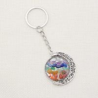 Bag Purse Charms Keyrings Keychains Gemstone with Zinc Alloy plated Unisex Sold By PC