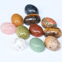 Gemstone Pendants Jewelry, Natural Stone, Ladybug, Carved, different materials for choice & Unisex, more colors for choice, 30x15mm, Sold By PC