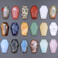 Kamień naturalny Ozdoba, obyty, do wyboru różne materiały, dostępnych więcej kolorów, 19x30mm, sprzedane przez PC