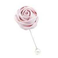 Fashion Brooch Jewelry Cloth with iron pin & Plastic Pearl Flower silver color plated Korean style & for woman 48mm Sold By PC