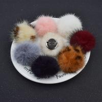 Fashion Brooch Jewelry, Round, Korean style & for woman, more colors for choice, 40mm, Sold By PC