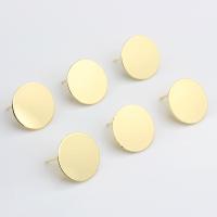 Tibetan Style Earring Post Component, gold color plated, DIY, golden, nickel, lead & cadmium free, 20mm, 10PCs/Bag, Sold By Bag