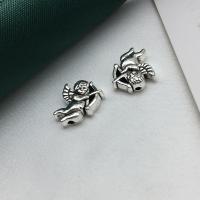 Tibetan Style Jewelry Beads, Angel, antique silver color plated, DIY, 10x11mm, 200PCs/Lot, Sold By Lot