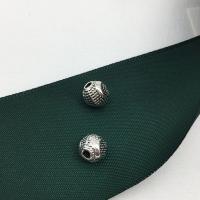 Bijoux de perles en alliage de Zinc , Rond, Plaqué de couleur d'argent, DIY, 8x8mm, 200PC/lot, Vendu par lot