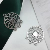 Tibetan Style Connector, Dream Catcher, antique silver color plated, DIY & hollow, 26x32mm, 200PCs/Lot, Sold By Lot