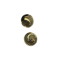 Zinc Alloy Jewelry Beads Round antique gold color plated DIY Sold By Lot