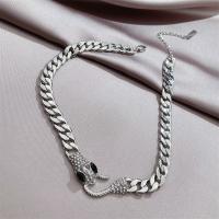 Ожерелье Мода Choker, цинковый сплав, с 2.36inch наполнитель цепи, ювелирные изделия моды & Женский & со стразами, серебряный, не содержит никель, свинец, длина:Приблизительно 15.16 дюймовый, продается PC